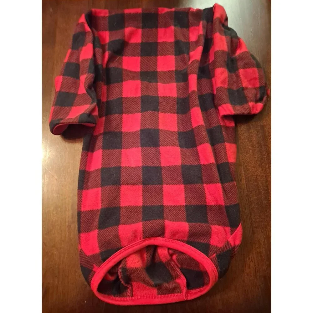 Buffalo Check Matching Family Cat / Small Dog Pajamas - Wondershop™ Red/Black -